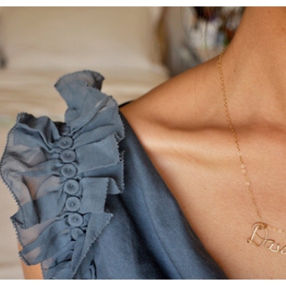 Silk + cotton top with gorgeous ruffled detailing