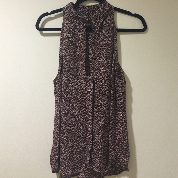 ❌ SOLD ❌ A.L.C keyhole flower print sleeveless