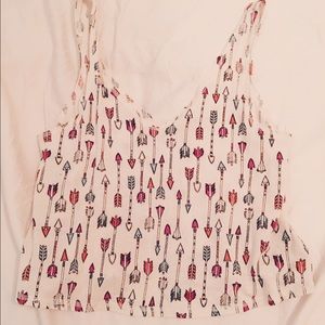 Urban Outfitters Arrow Print Cropped Tank