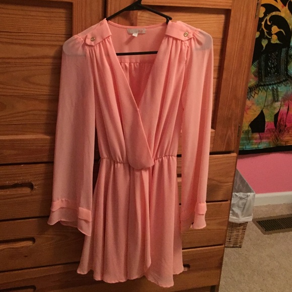 Peach summer dress