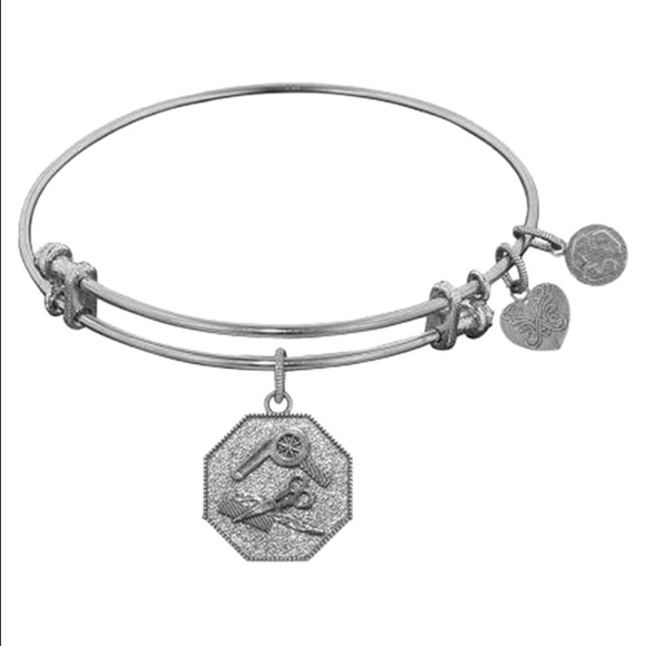 NWT Silvertone Hair Dresser Stylist Bracelet