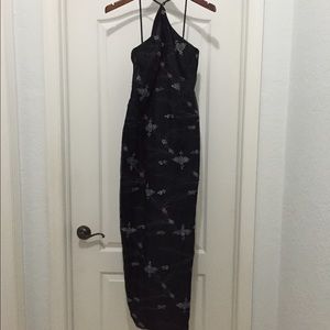 Evening long dress 100% Silk