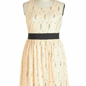 Beige Bold and Bubbly Dress