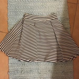 Striped skater skirt