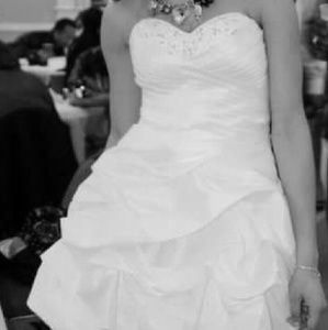 Short White Evening dress