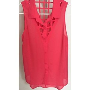 Pink Caged Blouse