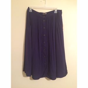 Forever 21 Contemporary Button Down Midi Skirt