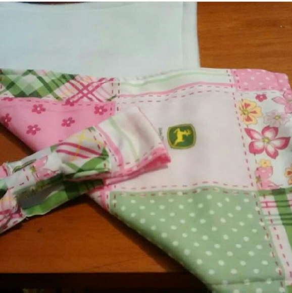 Baby girl john deer set