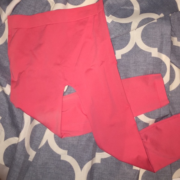 Salmon or Coral color leggings! Donating 3/31/17