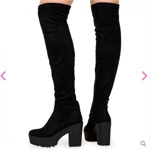 Thigh High Suede Boots