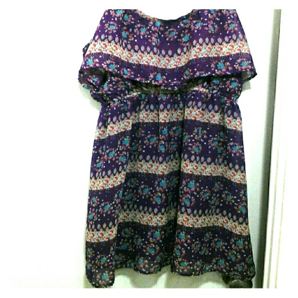 Purple Sundress with flowers