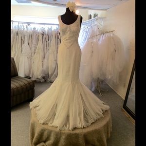 Haute Couture Saison Blanche Blue Bridal Gown