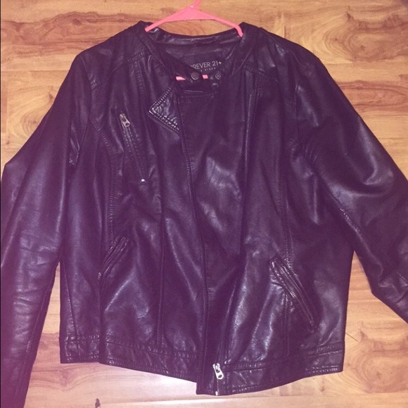 Pleather f21 jacket