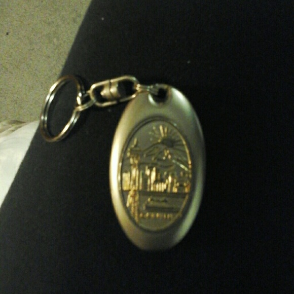 Space needle key chain