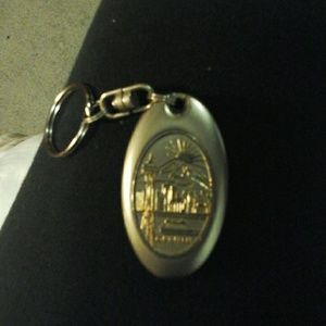 Space needle key chain