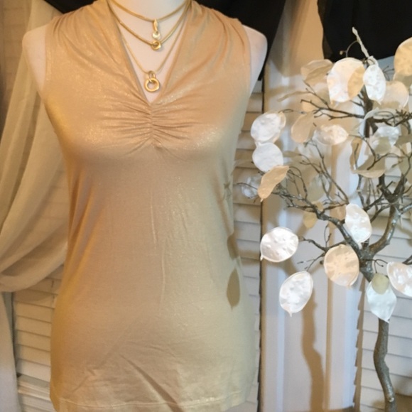 Banana Republic Tops - Banana Republic gold top