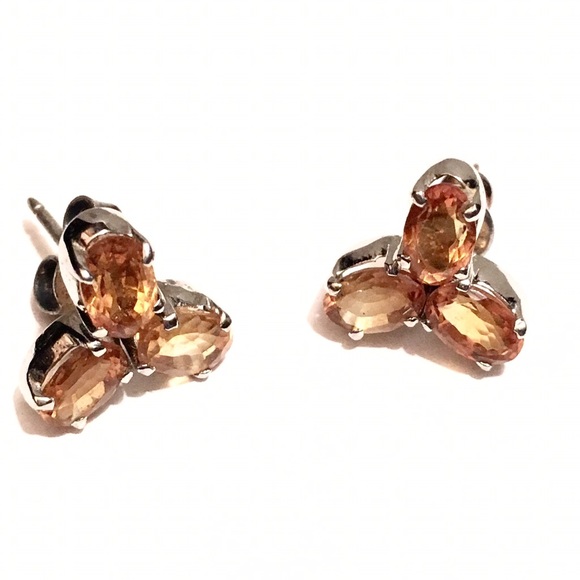 Vintage Topaz Trio Earrings