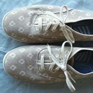 Tan and Cream Keds