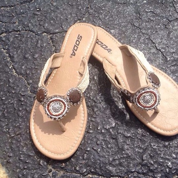 Tan sandals