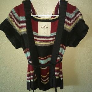Hollister open striped sweater