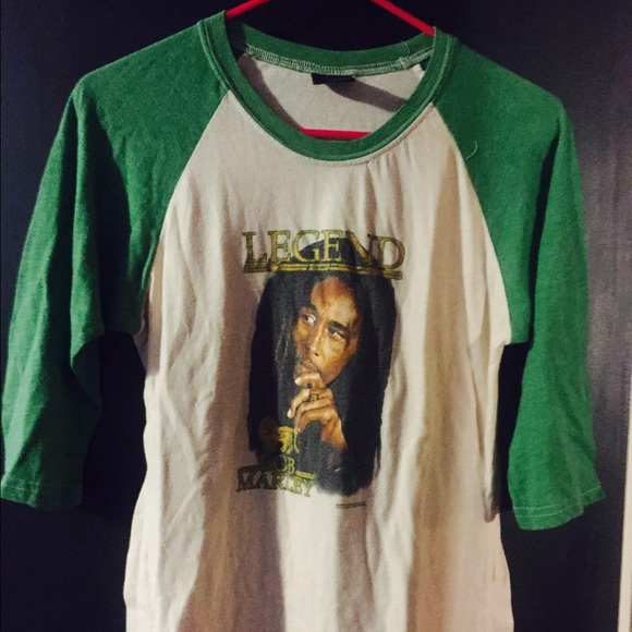 Bob Marley baseball tshirt