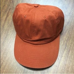 Brunt orange baseball cap