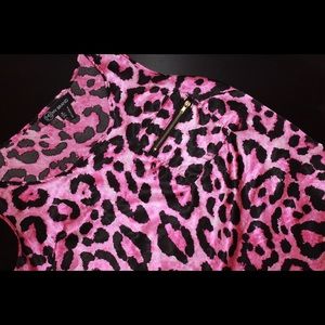Cheetah print silk shirt
