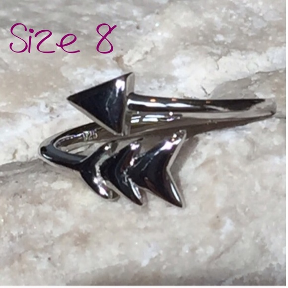 Sterling Silver Arrow Bypass Ring
