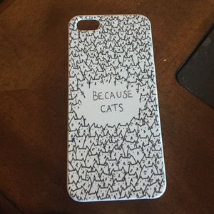 iPhone 5(s) "Because Cats" case