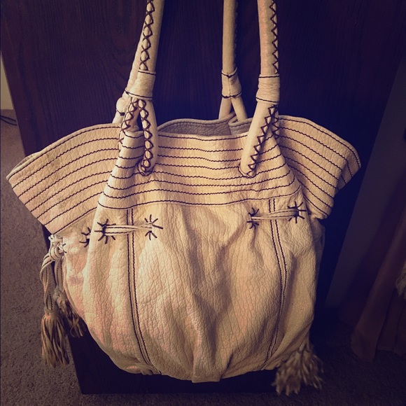 Ecco Red Faux Leather Purse