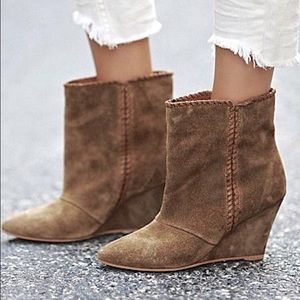 Free People Charles David All Night Wedge Booties