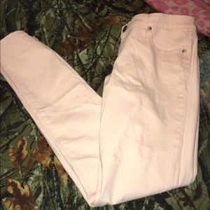 Pink skinny jeans