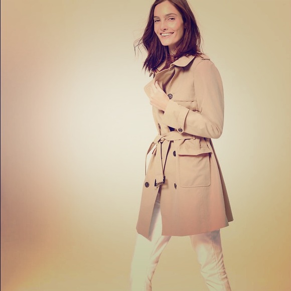 LOFT Camel Trench Coat