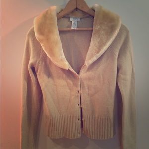Faux Fur Cardigan