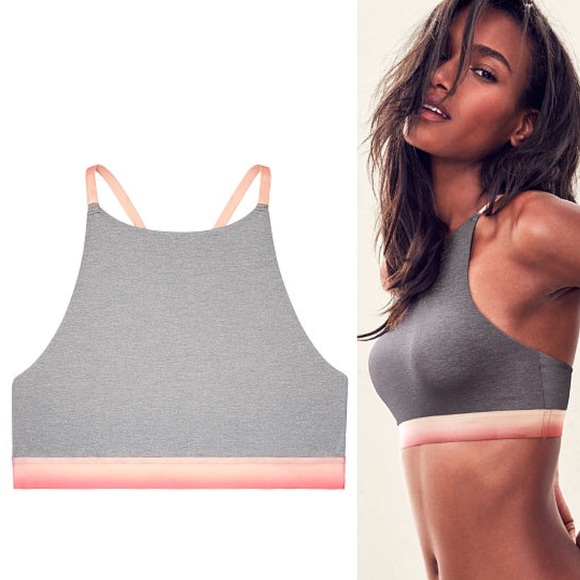 PINK Victoria's Secret Intimates & Sleepwear - NWT M High Neck T-shirt Unlined Bralette PINK Victoria's Secret Intimates & Sleepwear - NWT M High Neck T-shirt Unlined Bralette