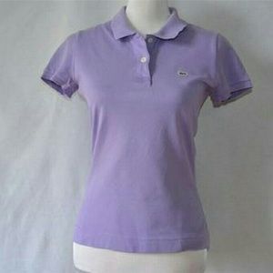 Vintage Lacoste short sleeve lavender Polo