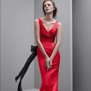 Red Vera Wang Bridesmaid Dress