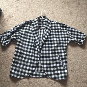 Design lab checkered blazer