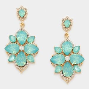 Crystal Rhinestone Statement Evening Earrings