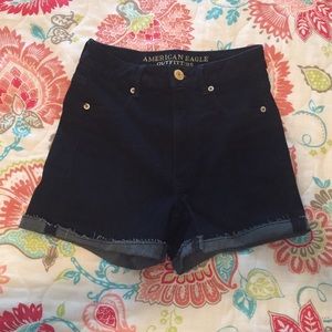 Super stretch high waisted shorts