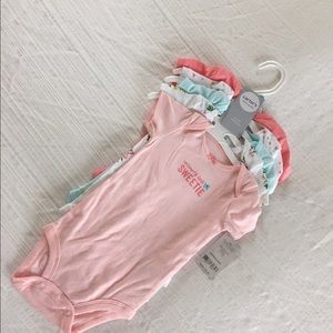5pk. 6mo. Baby girl onesies