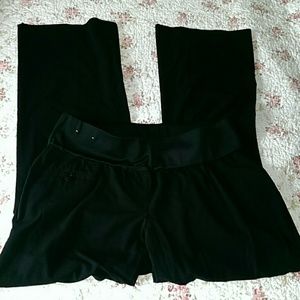 Black maternity trousers