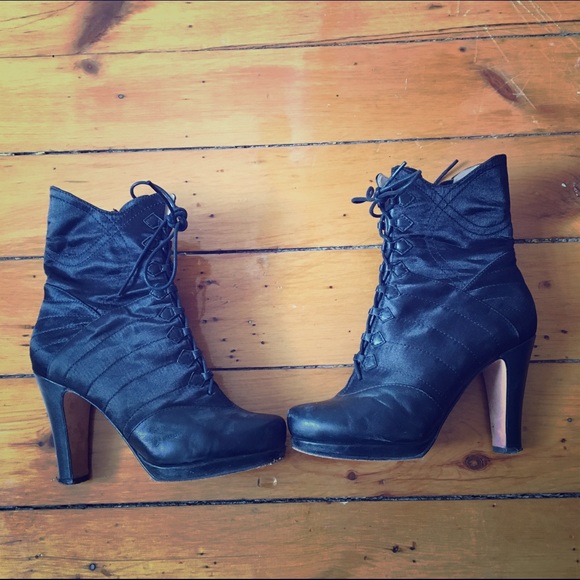 Bloch Shoes - Bloch Satin and Leather Boots