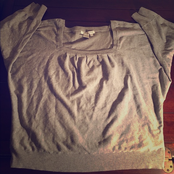Grey, Comfy, Sweater Top.