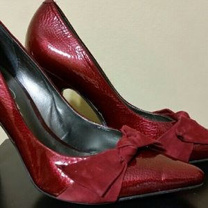 Patent leather pumps