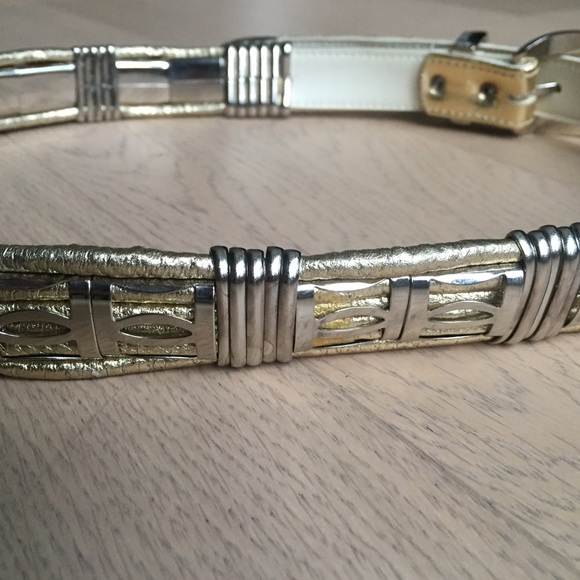 Vintage Gold and Silver Western Waist Belt main image 4