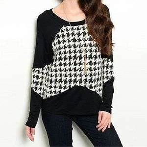 Juniors Hounds tooth Top