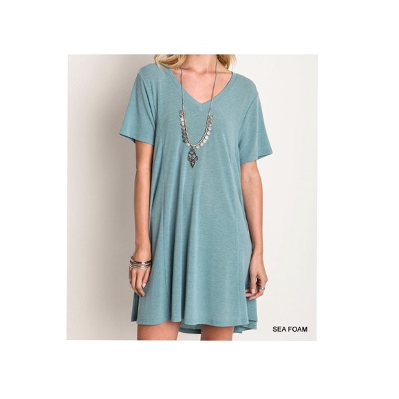 Deep-V Tee Dress Small Last 1 - Picture 2 of 2