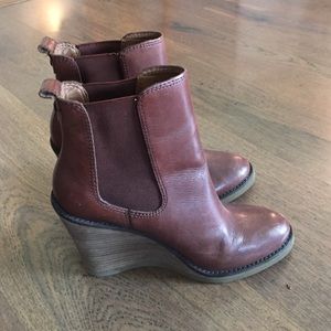 Lucky Brand wedge boots
