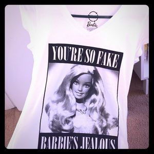 You're so fake Barbies jealous t-shirt, never worn
